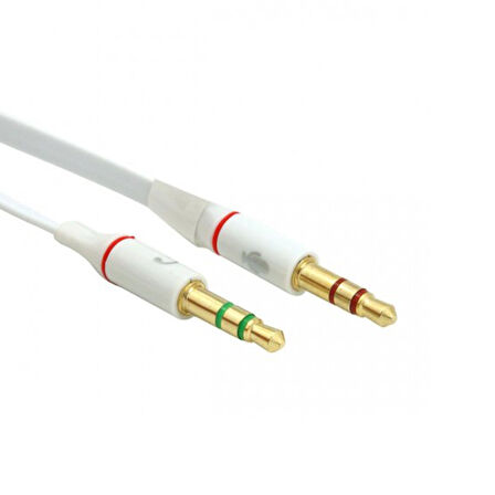 3.5MM STEREO DİŞİ X 2 STEREO ERKEK KULAKLIK MİKROFON HOPARLÖR AYIRICI 20 CM KABLO (5042)