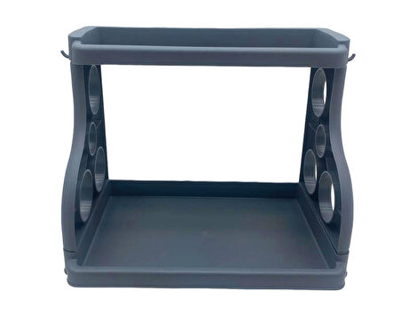 GRİ MUTFAK TEZGAH ÜSTÜ DÜZENLEYİCİ ORGANİZER (5042)