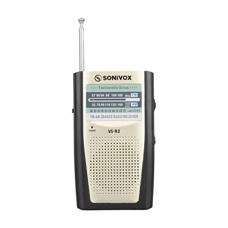 KREM RENK ANALOG RADYO VS-R2 (5042)
