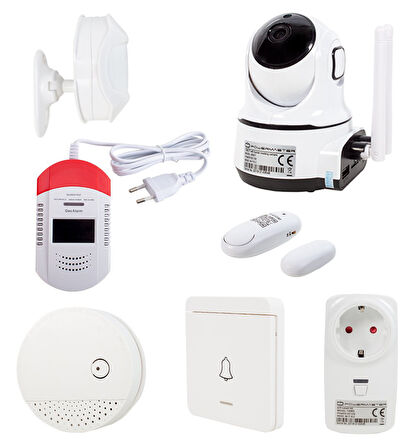 WIFI KAMERALI SMART HOME AKILLI EV OTOMASYON GÜVENLİK SİSTEMİ (5042)
