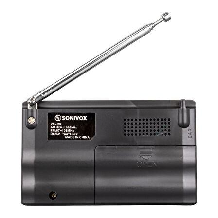 GÜMÜŞ RENK CEP TİPİ ANALOG FM RADYO VS-R3 (5042)