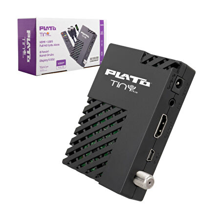 PLATO TINY PLUS TEK USBLİ WIFI DESTEKLİ HD UYDU ALICISI (5042)