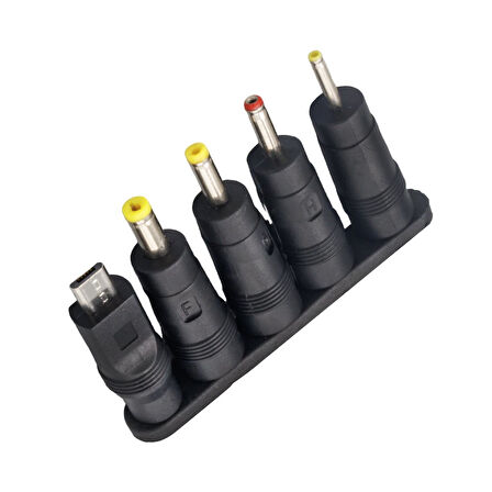 YERLİ ÜRETİM ÇOKLU YEDEK ADAPTÖR UÇ ÇEVİRİCİ (2.5x0.7MM- 4.8x1.7MM- 3.0X1.1MM-4.0X1.7MM- MICRO USB) (5042)