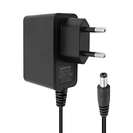 5 VOLT - 2 AMPER -10 WATT 5.5*2.5 UÇLU PLASTİK KASA PRİZ TİP ADAPTÖR KUTULU YERLİ ÜRETİM (5042)