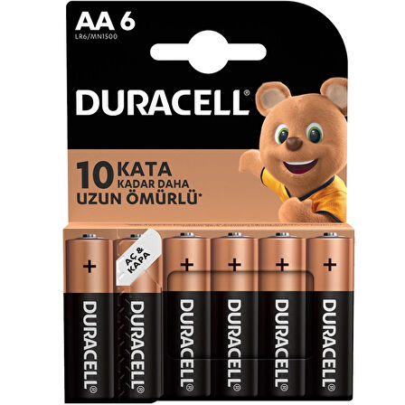 DURACELL AA KALEM PİL (6LI) PAKET FİYAT (5042)