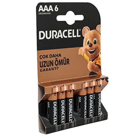DURACELL AAA İNCE PİL (6LI) PAKET FİYAT (5042)