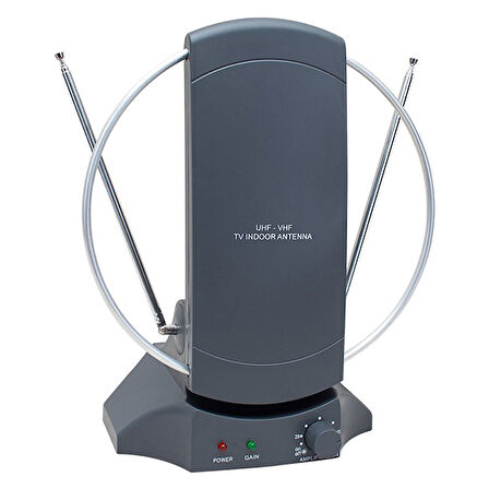 UHF-VHF RENKLİ ELEKTRİKLİ TV  FM ÜSTÜ ANTEN (5042)