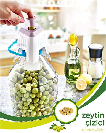 Kolay Zeytin Dilme Çizme Aparatı Pratik Kolay Zeytin Çizici Alet (5042)