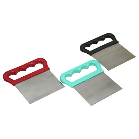 Çelik Hamur Kesici Kazıyıcı Pasta Kek Dekorasyon Spatula Aleti (5042)