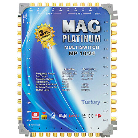 10*24 KASKATLI UYDU SANTRALİ MAG PLATINUM (5042)