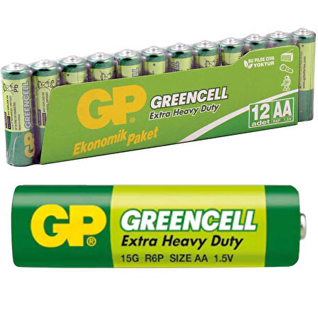 GP 15G-GREENCELL 12Lİ PAKET KALEM PİL (12Lİ FİYAT)  GP 15G-2VS12 (5042)