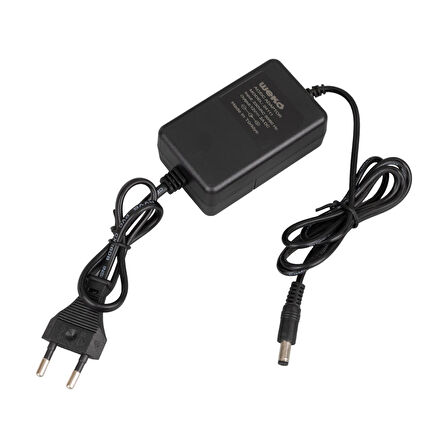 12 VOLT - 2 AMPER 5.5*2.1 UÇLU YERLİ ÜRETİM PLASTİK KASA MASAÜSTÜ ADAPTÖR (5042)