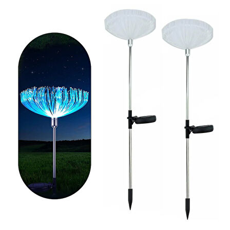 SOLAR LEDLİ 7 RENK DEĞİŞTİREN BAHÇE DEKORASYON AYDINLATMA 2Lİ PAKET (5042)