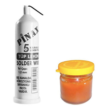 Tüp Lehim Teli ve Lehim Pastası Set (5042)