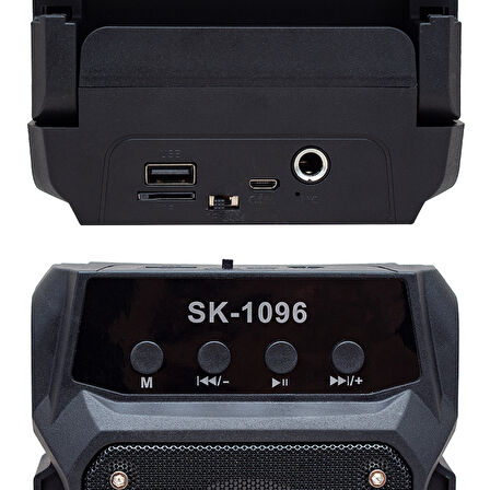 20 WATT USB/SD/AUX/FM/BLUETOOTH DESTEKLİ MİKROFON GİRİŞLİ TAŞINABİLİR HOPARLÖR (5042)