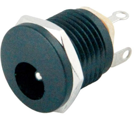 DC JAK 2.5MM SOMUNLU Ø12MM (IC-258) (5042)