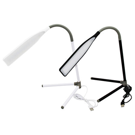 PORTATİF AYAKLI 23LED USB GİRİŞLİ MASA LAMBASI OYNAR BAŞLI (5042)