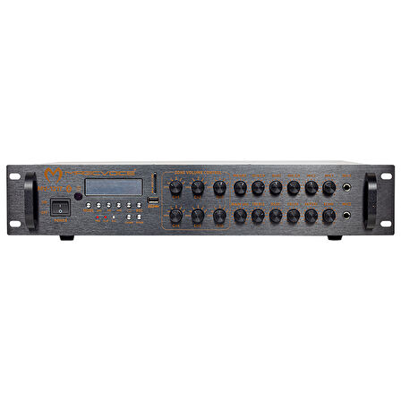 MAGICVOICE MV-1217 USB BT-UK 6 ZON ANFİ RMS 50W*1CH +4-16-70-100V TRAFOLU (5042)