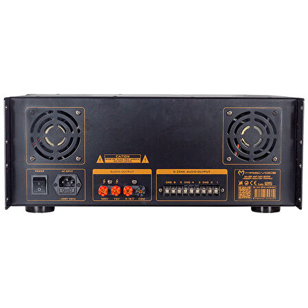 MAGICVOICE MV-1215 KÜP MİXER ANFİ USB BT UK RMS200W MAX 1600W 6 ZON +99DSP+4-16 70 100 V TRAFOLU (5042)