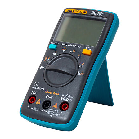 ZOYI ZT-102 TRUE RMS DİJİTAL ÖLÇÜ ALETİ (5042)