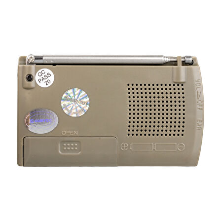 GÜMÜŞ RENK CEP TİPİ ANALOG FM RADYO VS-R321 (5042)