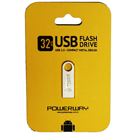 32 GB METAL USB 2.0 FLASH BELLEK (5042)