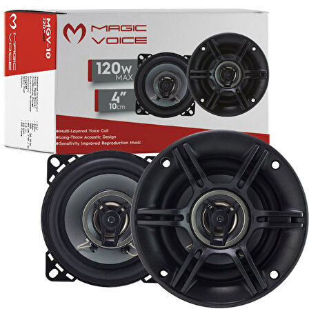 10 CM 120 WATT KAPAKLI TWEETERLI HOPARLÖR (2Lİ TAKIM) (5042)