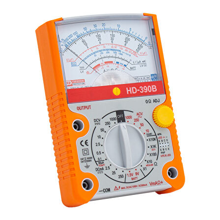ANALOG ÖLÇÜ ALETİ HD-390B GENİŞ EKRAN (5042)