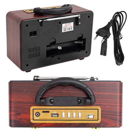 MAGICVOICE MV-110BT USB/SD/FM/BLUETOOTH DESTEKLİ NOSTALJİK RADYO (5042)