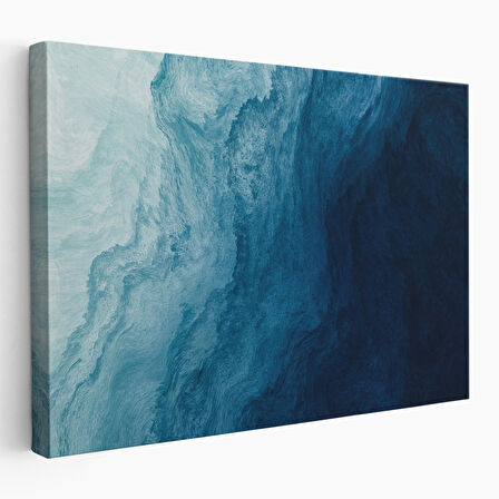 Okyanus Katmanları Soyut Modern Görüntüsü Kanvas Tablo-5043