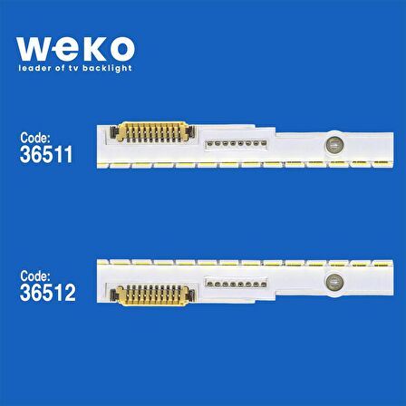 WKSET-5442 36511X1 36512X1 50NNB 3D-7032LED-MCPCB 2 ADET LED BAR (76LED)