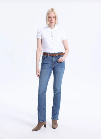 Lauren Ralph Lauren Beyaz Kadın Polo T-Shirt 200679219