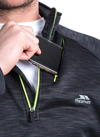 Trespass Antrasit Dik Yaka Polar Sweatshırt MAFLFLL20001