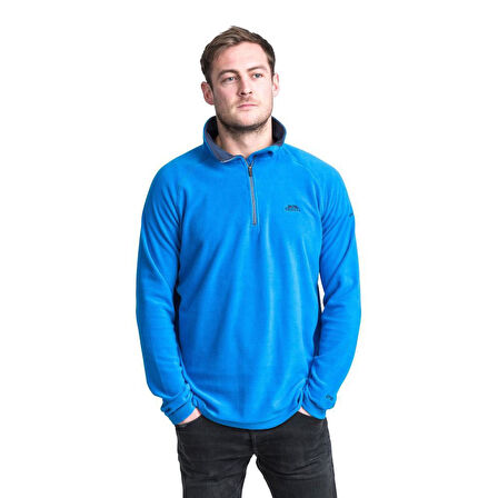 Trespass MAFLMFN10001 Blackford Male Microfleece AT100 Bright Blue Erkek Polar