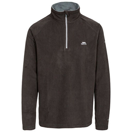 Trespass MAFLMFN10001 Blackford Male Microfleece AT100 Black Erkek Polar