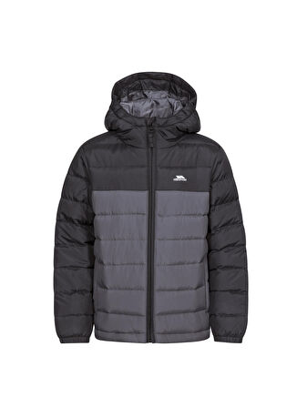 Trespass Siyah Erkek Çocuk Mont OSKAR - KIDS PADDED JKT