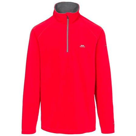 Trespass MAFLMFN10001 Blackford Male Microfleece AT100 Red Erkek Polar