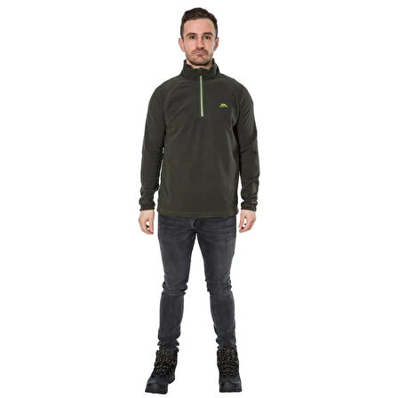Trespass MAFLMFN10001 BLACKFORD - MALE MICROFLEECE AT100 Olive Erkek Polar