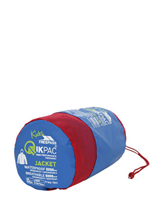 Trespass Mavi Erkek Çocuk Mont QIKPAC X - UNISEX KIDS PACKAWAY JKT