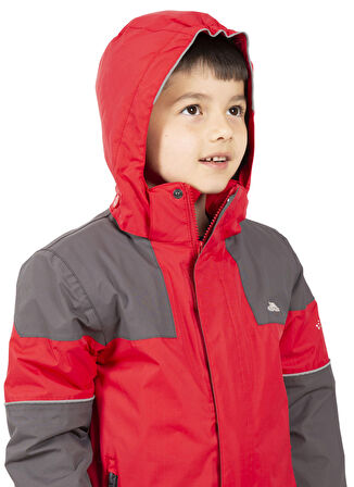 Trespass Kırmızı Erkek Çocuk Mont UNLOCK - MALE RAIN JKT TP50