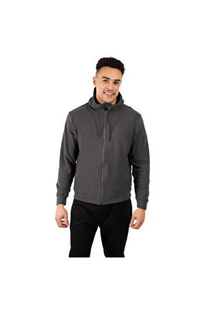 Trespass MATOSWTR0009-DGM Hackforth - Male Casual Hoodie Erkek Sweatshirt