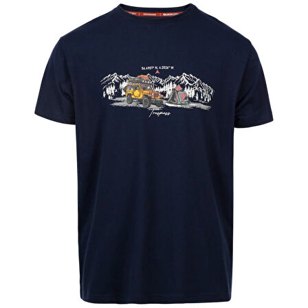 Trespass Horton Male Casual Printed Lacivert Erkek Tişört