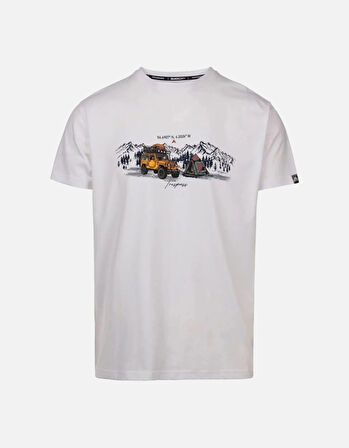 Trespass Horton Male Casual Printed Beyaz Erkek Tişört