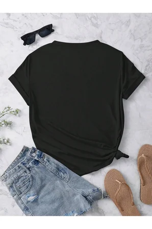 Unisex Kurdele Baskılı Tasarım Tshirt