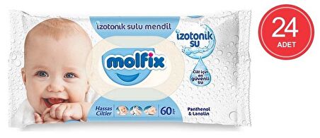 Molfix Alkolsüz-Parfümsüz 24 x 60 Yaprak 24 Paket Islak Mendil