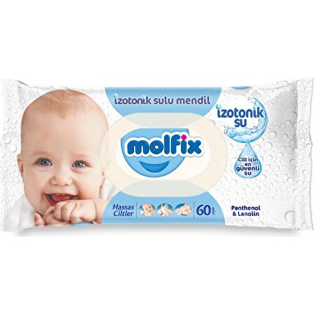 Molfix Alkolsüz-Parfümsüz 24 x 60 Yaprak 24 Paket Islak Mendil