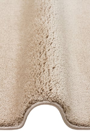 Soft Fluid 04 Beige Serbest Formlu Düz Halı Hav Toz Vermez Yumuşak Tuşeli Modern Salon Halısı