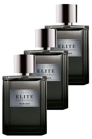 Elite Gentleman in Black Erkek Parfüm Edt 75 Ml. Üçlü Set