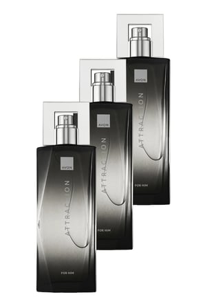 Avon Attraction Erkek Parfüm Edt 75 Ml. Üçlü Set
