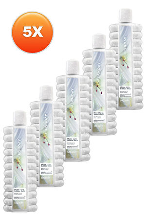 Avon White Lily Zambak Banyo Köpüğü 500 Ml. Beşli Set